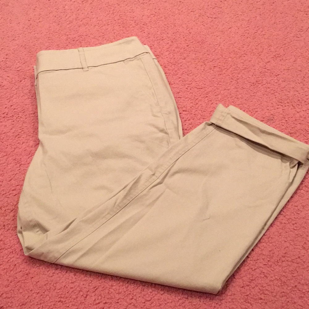 Loft Modern Chino Crop Pants